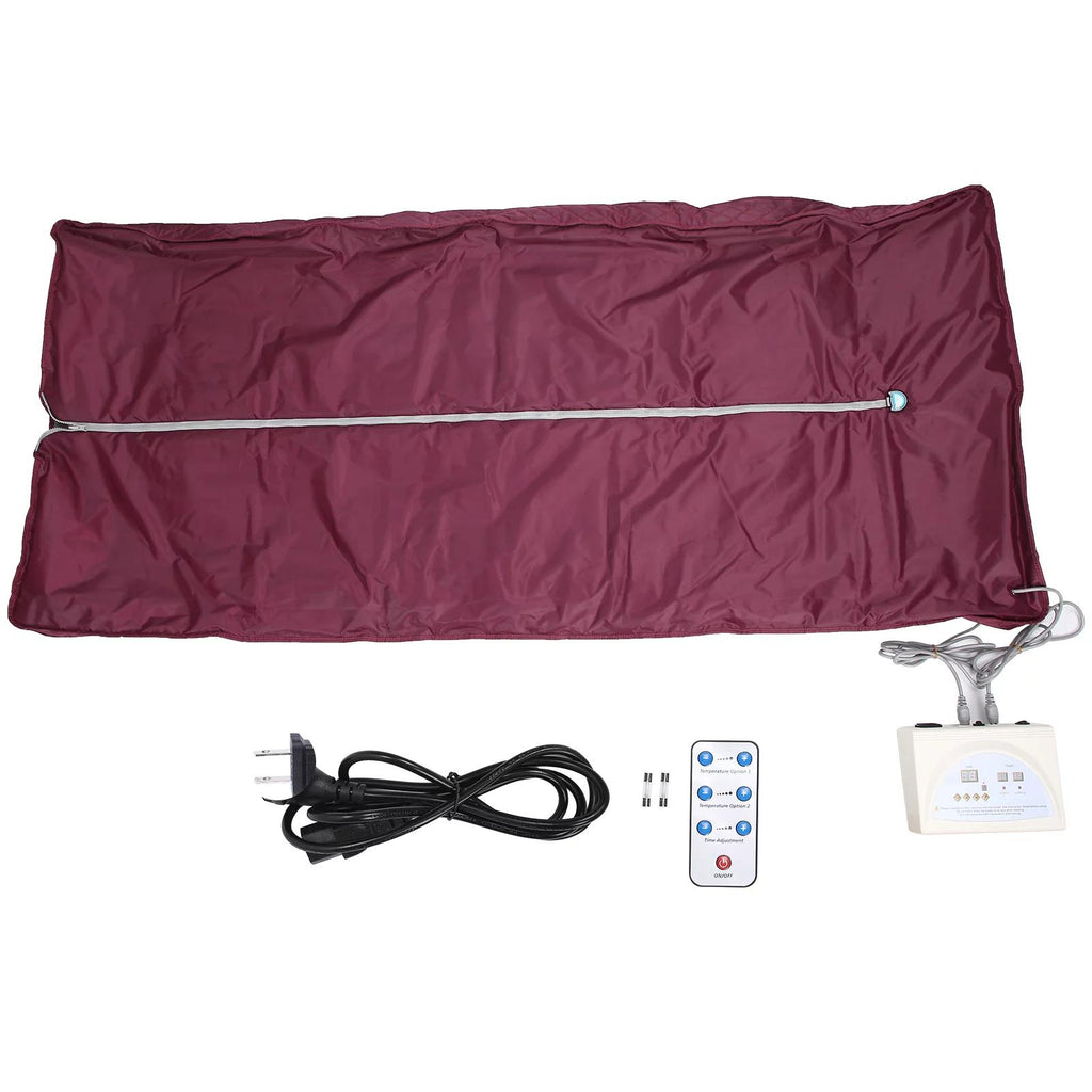 Detoxing  Blanket,  Zipper Far Infrared  Blanket Easy To Store Odorless Energy Saving  For Home For Beauty Salon 110V US Plug