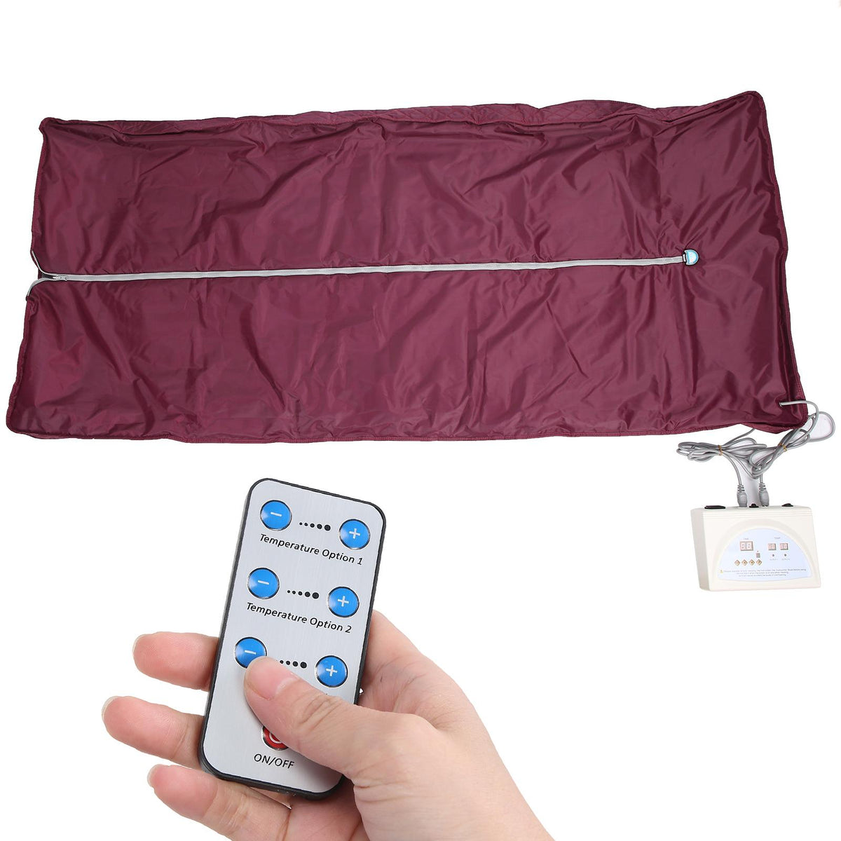 Detoxing  Blanket,  Zipper Far Infrared  Blanket Easy To Store Odorless Energy Saving  For Home For Beauty Salon 110V US Plug
