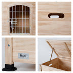 Petsfit 31" Lx20 Wx20 H Indoor Wooden Pet House with Wire Door