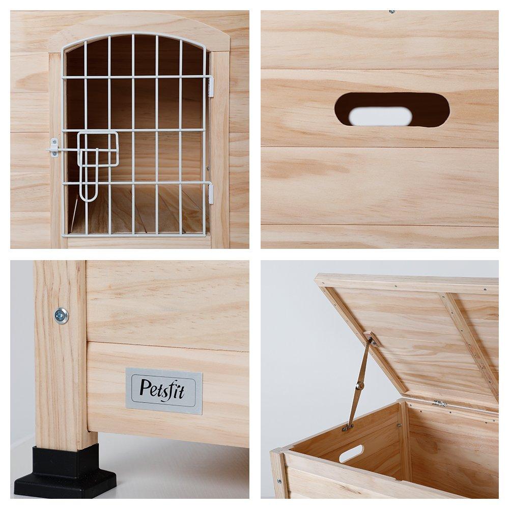 Petsfit 31" Lx20 Wx20 H Indoor Wooden Pet House with Wire Door