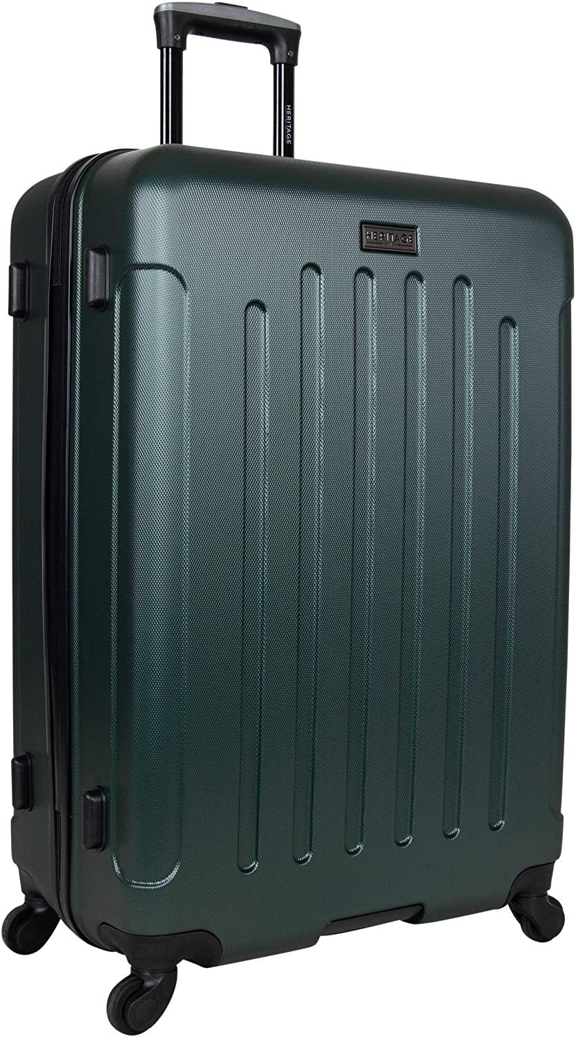Lincoln Park' 2-Piece 20"/28" Durable Lightweight Hardside 4-Wheel Spinner Luggage Set, Eden Green