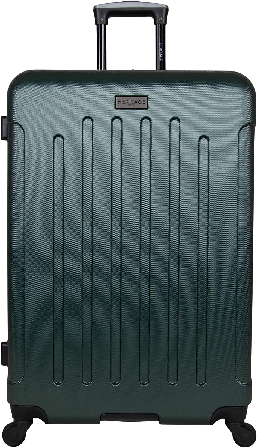 Lincoln Park' 2-Piece 20"/28" Durable Lightweight Hardside 4-Wheel Spinner Luggage Set, Eden Green