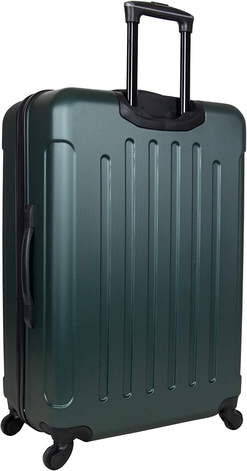 Lincoln Park' 2-Piece 20"/28" Durable Lightweight Hardside 4-Wheel Spinner Luggage Set, Eden Green