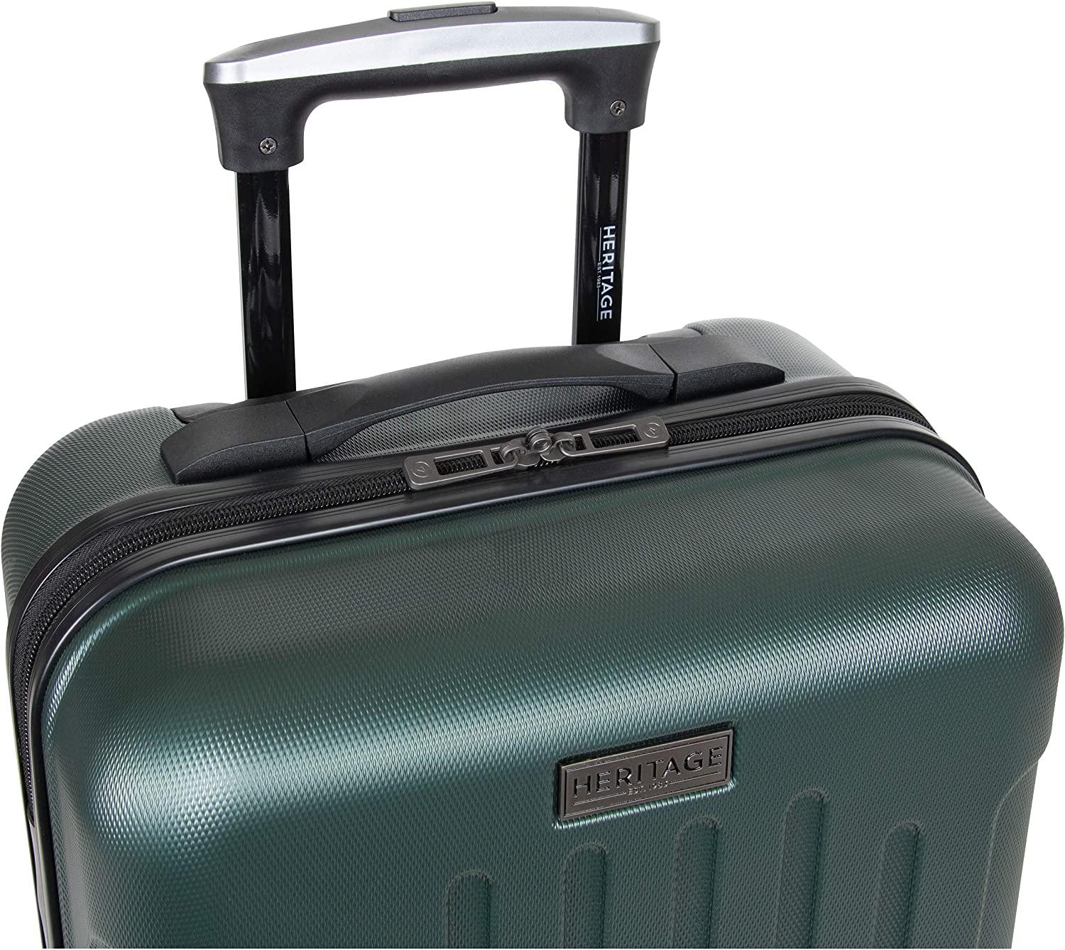 Lincoln Park' 2-Piece 20"/28" Durable Lightweight Hardside 4-Wheel Spinner Luggage Set, Eden Green