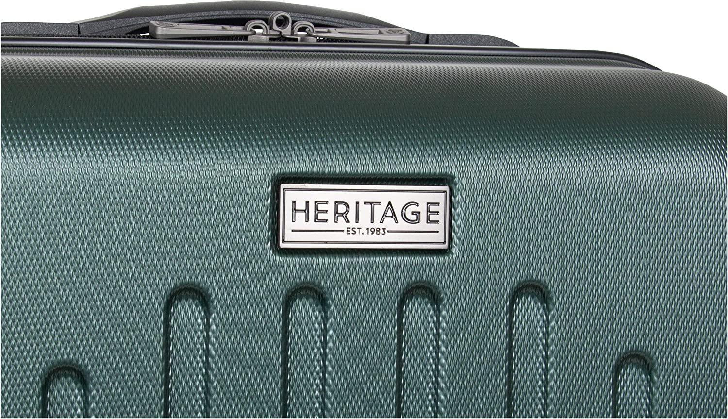 Lincoln Park' 2-Piece 20"/28" Durable Lightweight Hardside 4-Wheel Spinner Luggage Set, Eden Green
