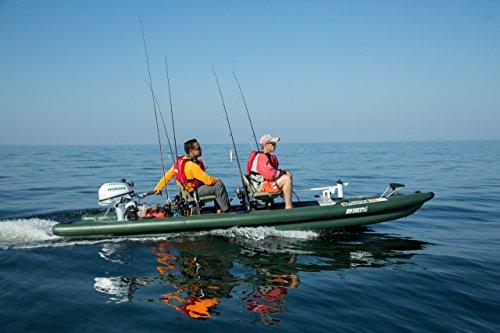 Sea Eagle FSK16 FishSkiff16 Inflatable Frameless Fishing Boat - Solo Startup Package