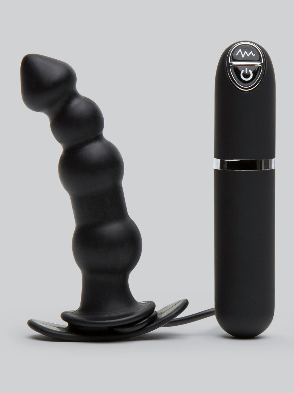 Dash 10 Function Silicone Vibrating Butt Plug 4 Inch, Black