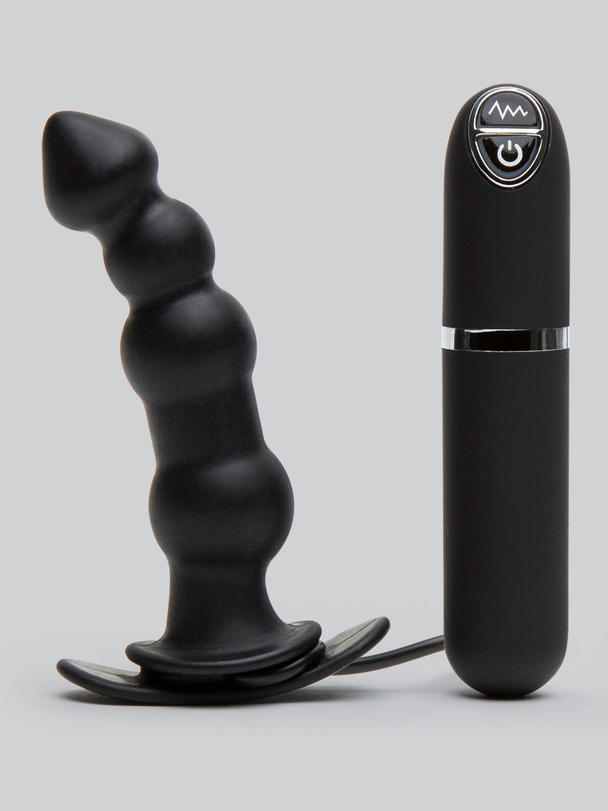 Dash 10 Function Silicone Vibrating Butt Plug 4 Inch, Black