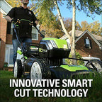Greenworks Pro 80V 21 Inch Cordless Push Lawn Mower Includes 4Ah Battery and ...