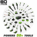 Greenworks Pro 80V 21 Inch Cordless Push Lawn Mower Includes 4Ah Battery and ...