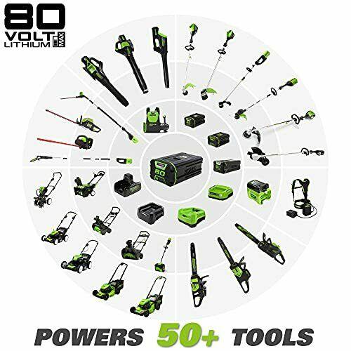 Greenworks Pro 80V 21 Inch Cordless Push Lawn Mower Includes 4Ah Battery and ...