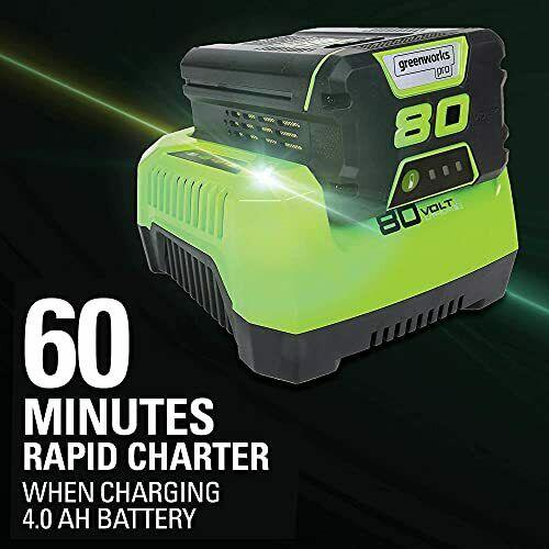 Greenworks Pro 80V 21 Inch Cordless Push Lawn Mower Includes 4Ah Battery and ...