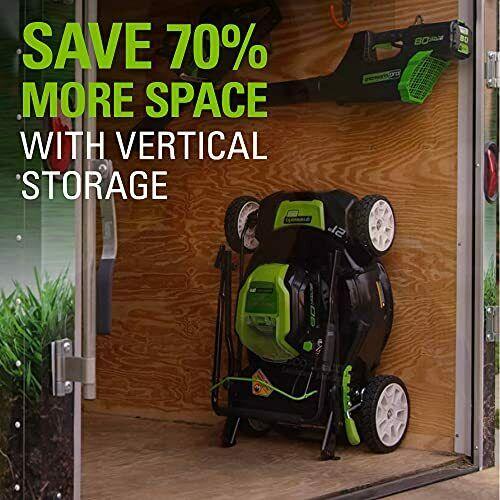 Greenworks Pro 80V 21 Inch Cordless Push Lawn Mower Includes 4Ah Battery and ...