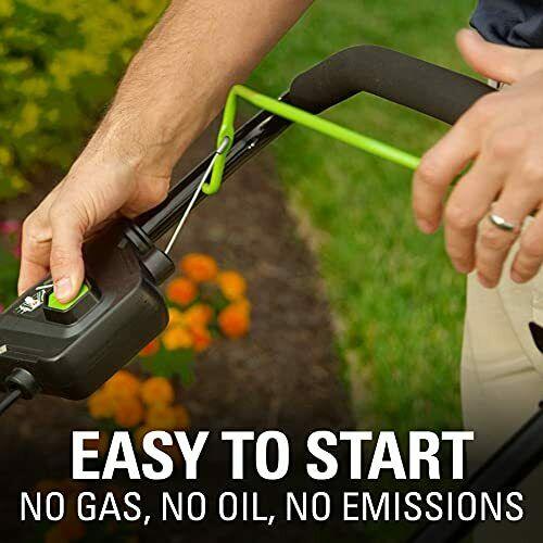Greenworks Pro 80V 21 Inch Cordless Push Lawn Mower Includes 4Ah Battery and ...