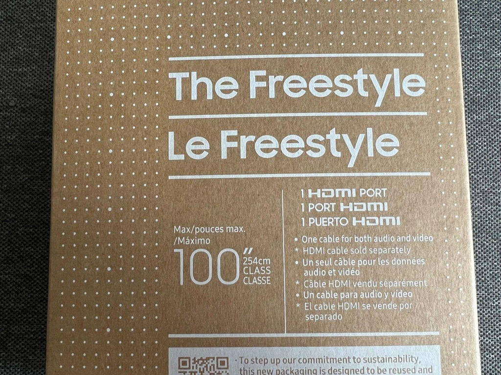 samsung the freestyle fhd hdr smart tv led projector - white