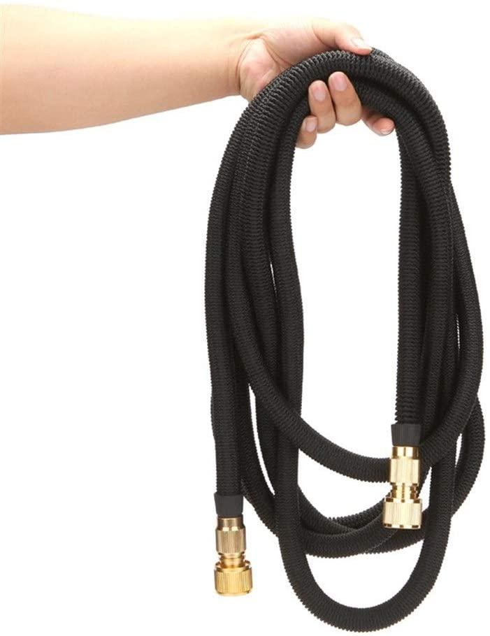 ZLSP Short Garden Hose Expandable Hose Pipes with 2- in- 1 Connector and More Pattern Spray Gun for Car Pet Washing Watering Lawn and Sidewalk Cleaning Garden Hose (Size : 10m)