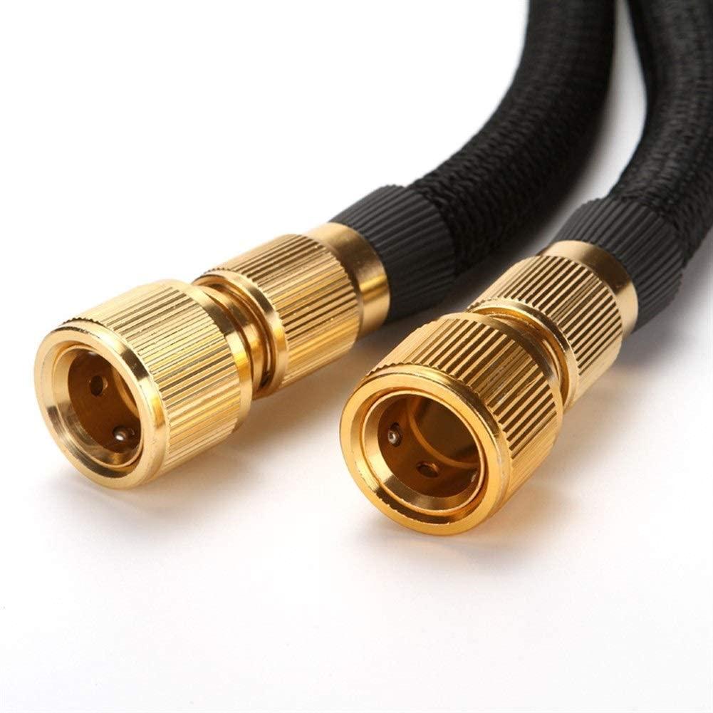 ZLSP Short Garden Hose Expandable Hose Pipes with 2- in- 1 Connector and More Pattern Spray Gun for Car Pet Washing Watering Lawn and Sidewalk Cleaning Garden Hose (Size : 10m)