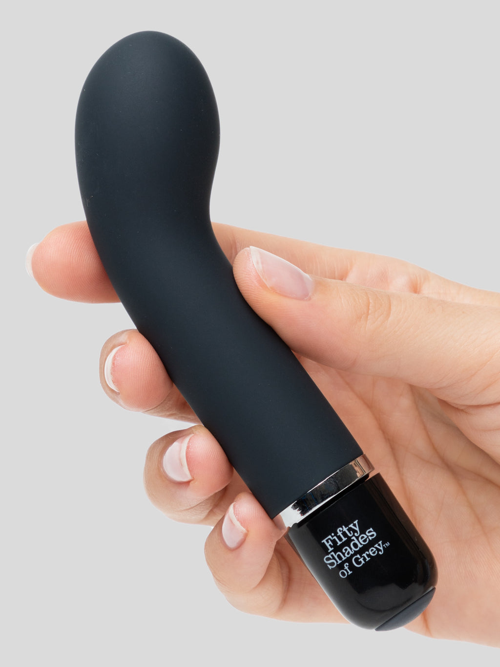 Fifty Shades of Grey Insatiable Desire Mini Silicone G-Spot Vibrator, Grey