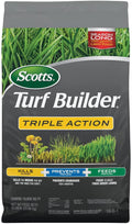scotts turf builder triple action - combination weed control, weed preventer, and fertilizer, 50 lbs., 10,000 sq. ft.