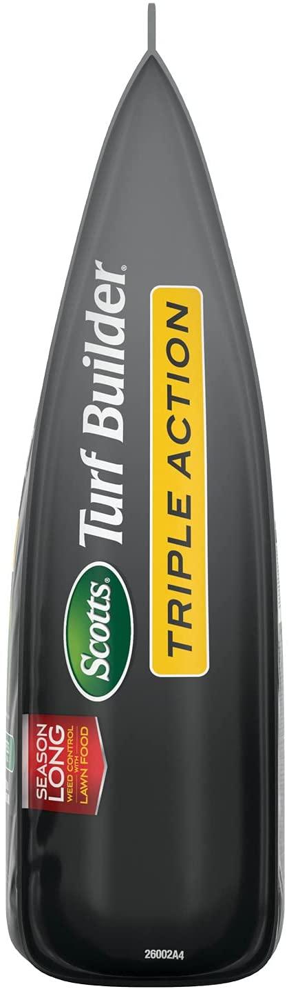 scotts turf builder triple action - combination weed control, weed preventer, and fertilizer, 50 lbs., 10,000 sq. ft.