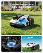 (2026 Upgrade)  YUKA mini 2 1000H Robotic Lawn Mower, for 0.25 Acre, 360° LiDAR + AI Vision, 45% Slope, DropMow, Smart Battery Management,Cutting Heights 2.0"-3.5"