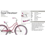 Huffy Good Vibrations 26" (Perfect Fit Frame) Womens Cruiser Bike