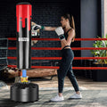 Bigzzia Stand Kickboxing Bags Kick Punch Bag 71'' - 250lb Heavy Boxing Bag with Suction Cup Base for Adult Youth Women Men