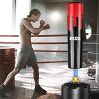 Bigzzia Stand Kickboxing Bags Kick Punch Bag 71'' - 250lb Heavy Boxing Bag with Suction Cup Base for Adult Youth Women Men