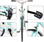 Women's Cruiser Bike Beach Bike Comfortable Seat &amp; Handlebars, 26 Inch Retro Bicycle Beach Cycling Bikes Comfort Bikes