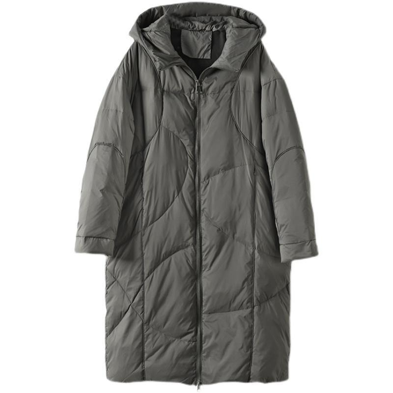 Winter Hoodie Duck Down Long Coat