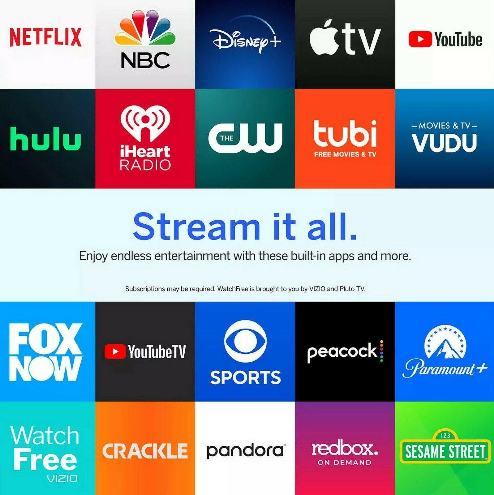 vizio 40" 50" 58" 65" smart tv class 4k uhd led hdr smartcast v-series