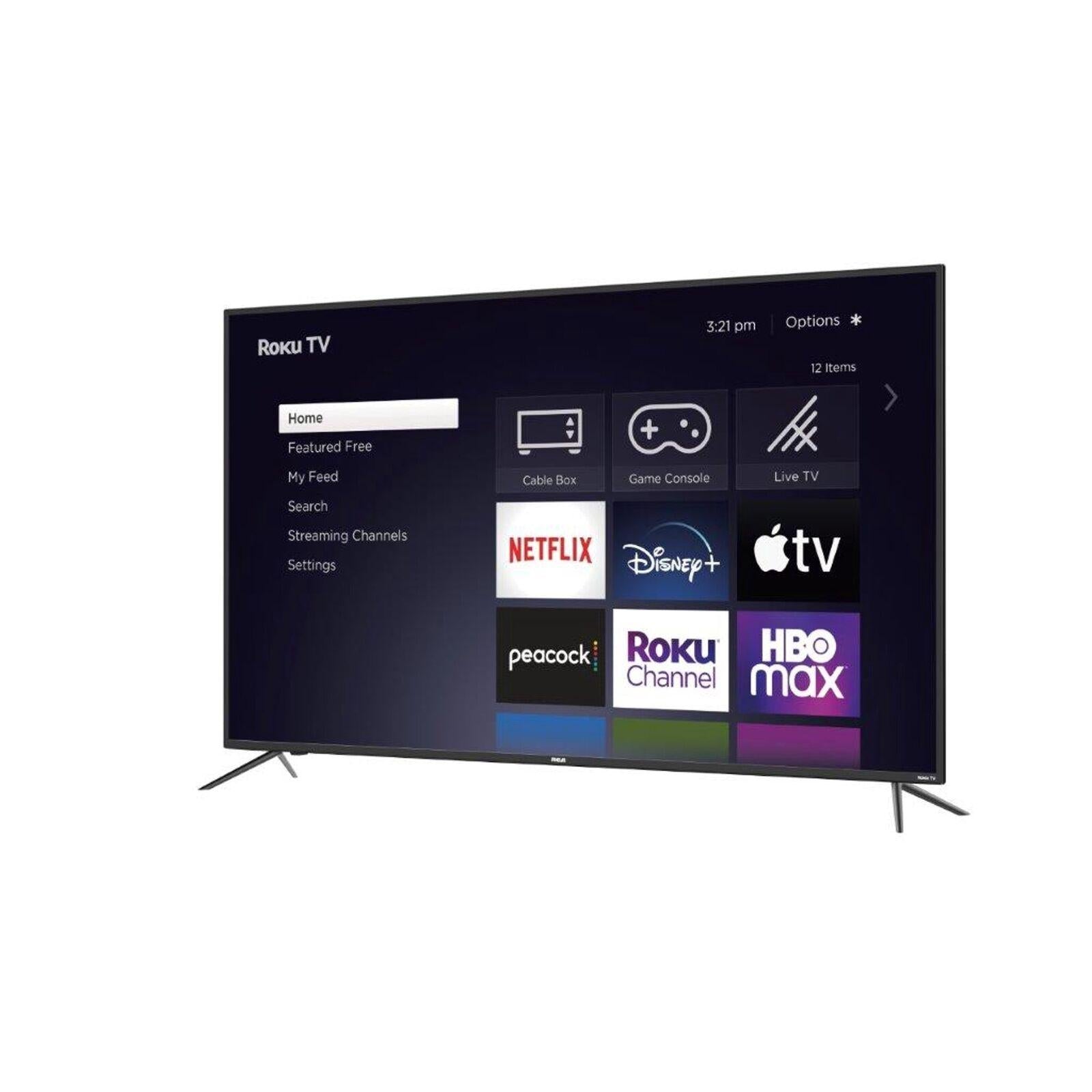 rca 43" 4k ultra hd 2160p hdr roku smart led tv rtru4327