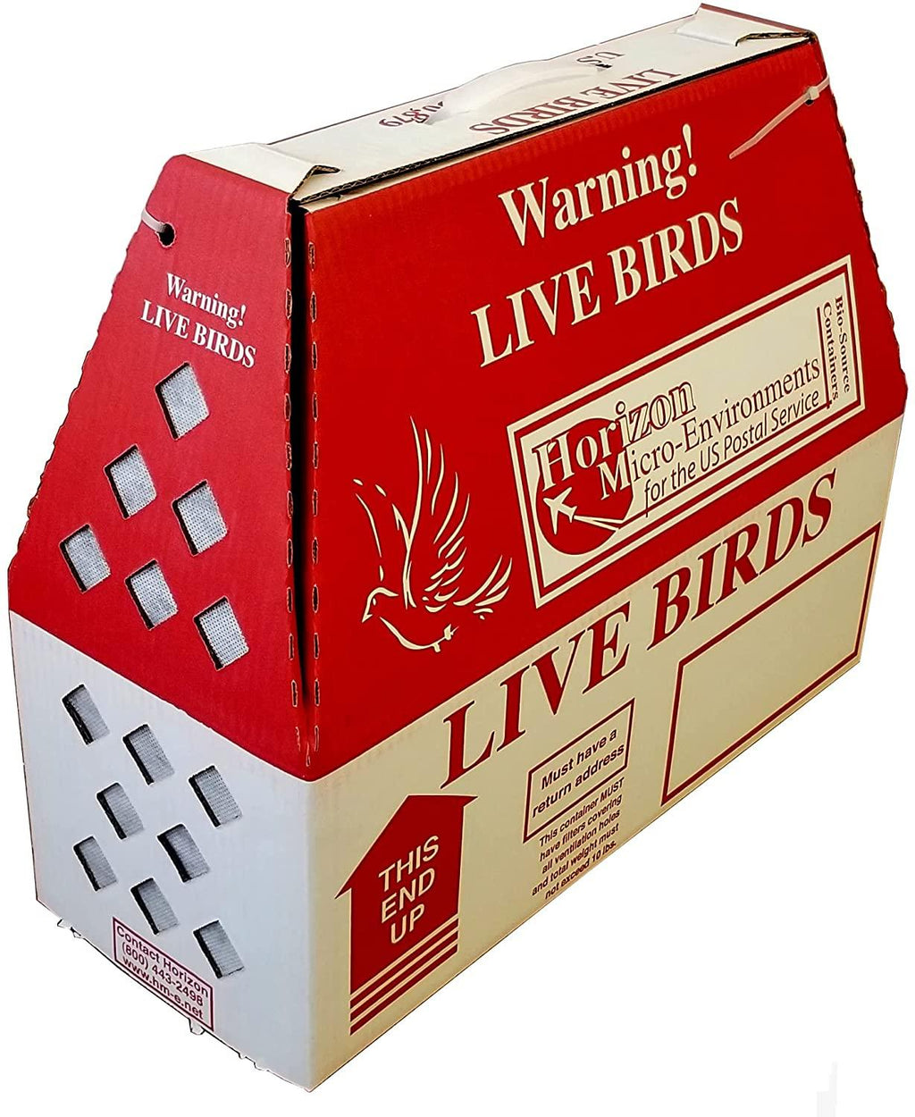 live bird  boxes (10pk) horizon chickens poultry gamefowl