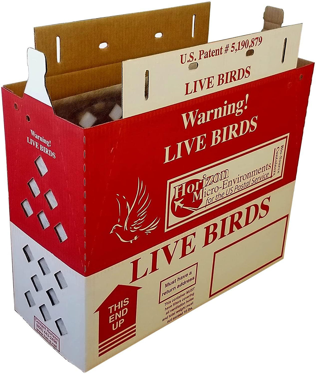 live bird  boxes (10pk) horizon chickens poultry gamefowl