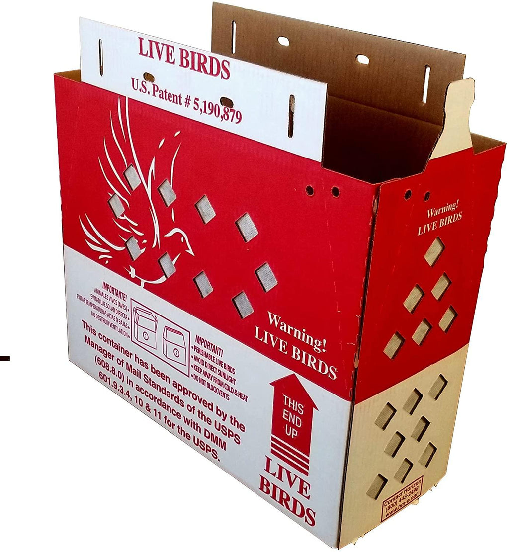 live bird  boxes (10pk) horizon chickens poultry gamefowl