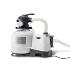 intex 2800 gph pool sand filter pump w/krystal clear saltwater system