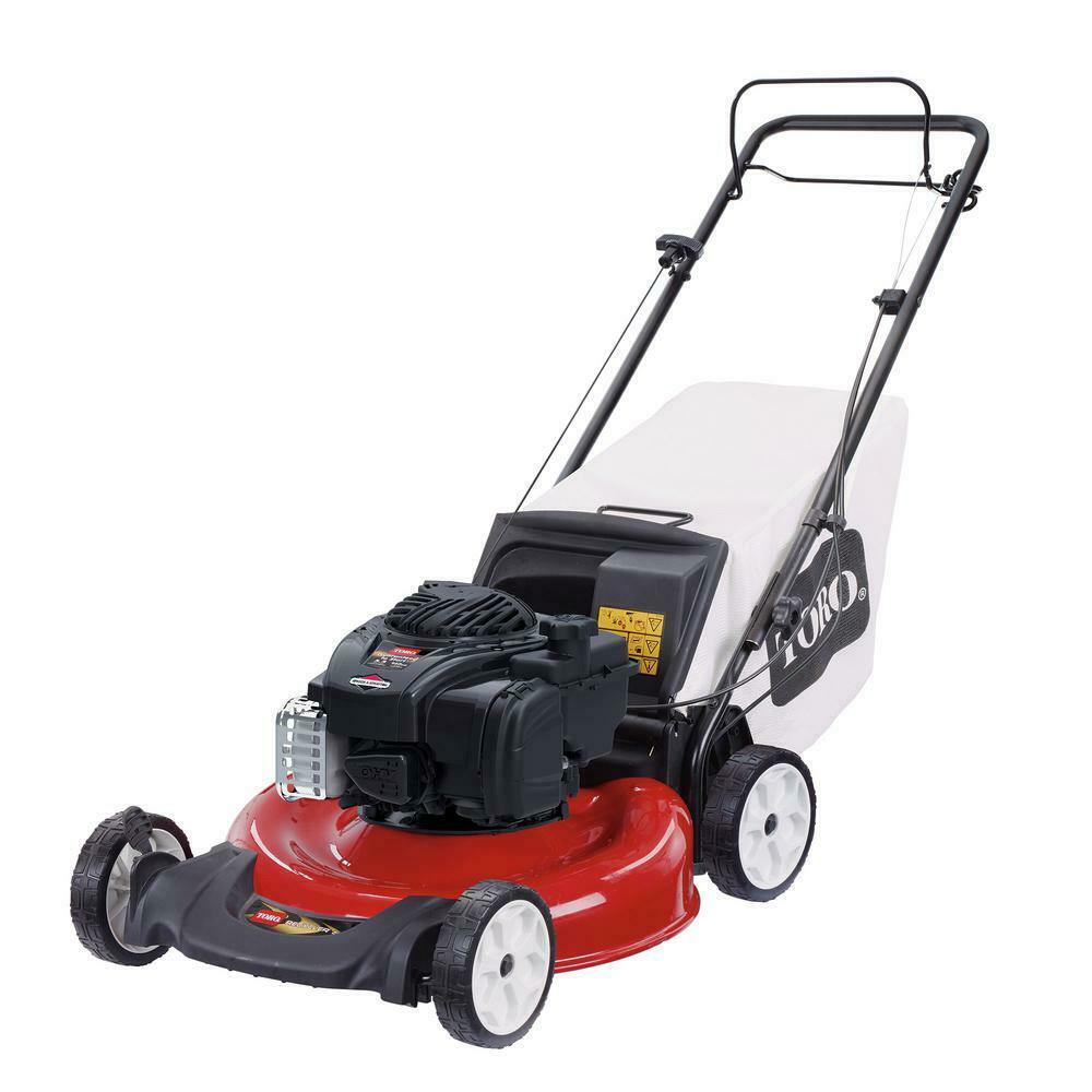 Toro Self Propelled Lawn Mower Bagger Gas Walk Behind 21-Inch Low Wheel