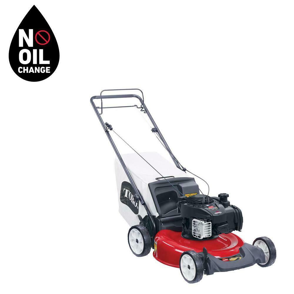 Toro Self Propelled Lawn Mower Bagger Gas Walk Behind 21-Inch Low Wheel