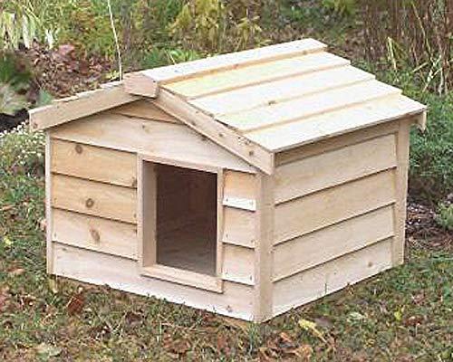 CozyCatFurniture Cedar House for Outdoor or Feral Cats, Thermal-ply Insulation, Waterproof Cat Shelter, Easy Assembly