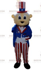 Famous American Patriot Uncle Sam BIGGYMONKEYMascot Costume