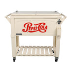 80 Qt. Rolling Patio Cooler Furniture Style