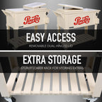 80 Qt. Rolling Patio Cooler Furniture Style