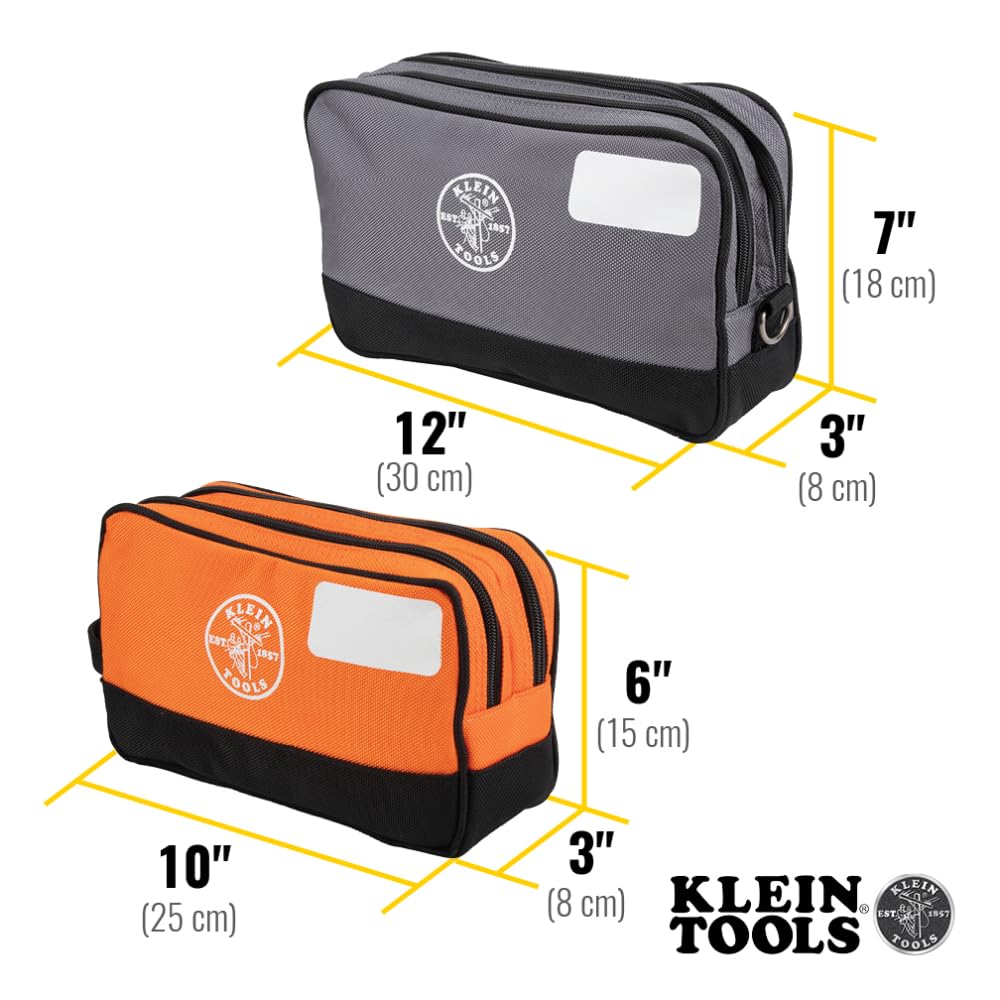 Tool Pouch, Dual Compartments, Heavy-Duty Tool Bag Organizer, Multipurpose Bag