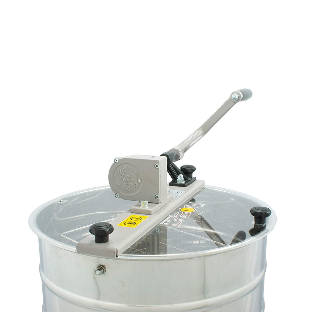 lyson stainless steel 4-frame honey extractor hand crank