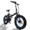 Folding All Terrain 20 In. 48V 500W Electric Bike Fat Tire City E Bike 7 Speeds