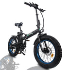 Folding All Terrain 20 In. 48V 500W Electric Bike Fat Tire City E Bike 7 Speeds
