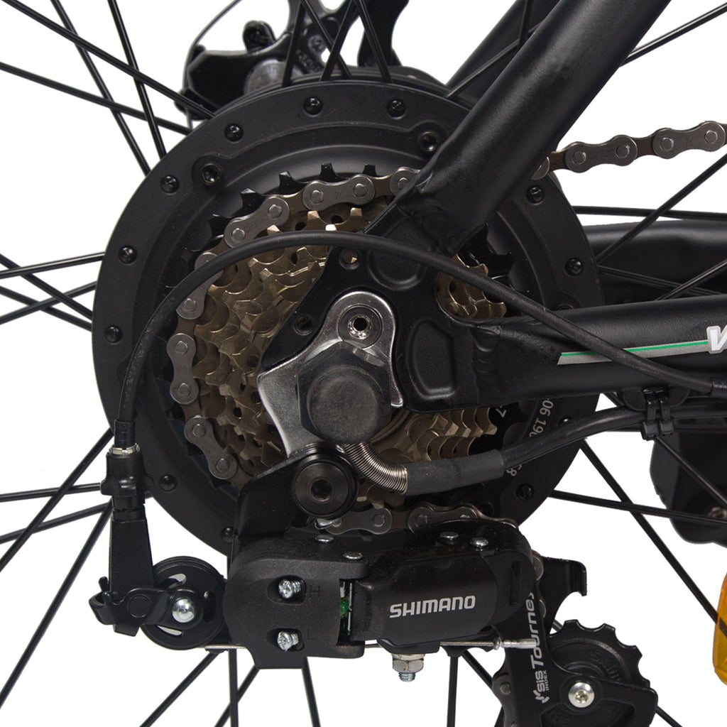 Folding All Terrain 20 In. 48V 500W Electric Bike Fat Tire City E Bike 7 Speeds