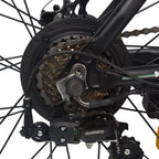 Folding All Terrain 20 In. 48V 500W Electric Bike Fat Tire City E Bike 7 Speeds