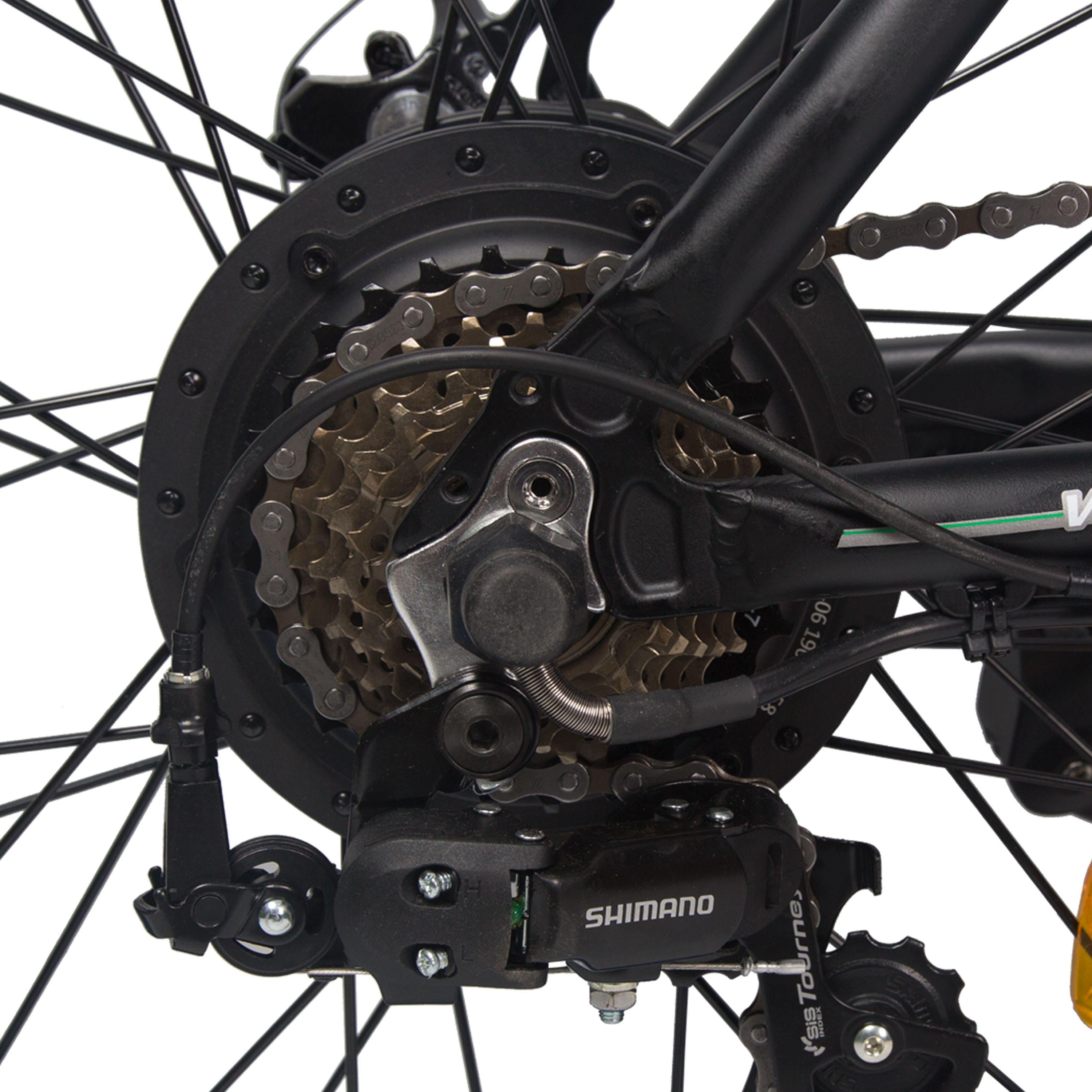 Folding All Terrain 20 In. 48V 500W Electric Bike Fat Tire City E Bike 7 Speeds