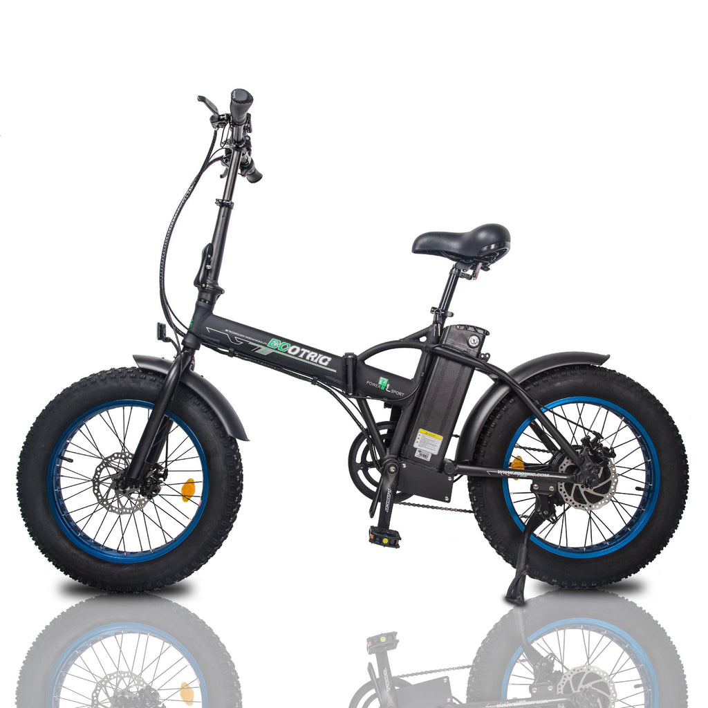 Folding All Terrain 20 In. 48V 500W Electric Bike Fat Tire City E Bike 7 Speeds